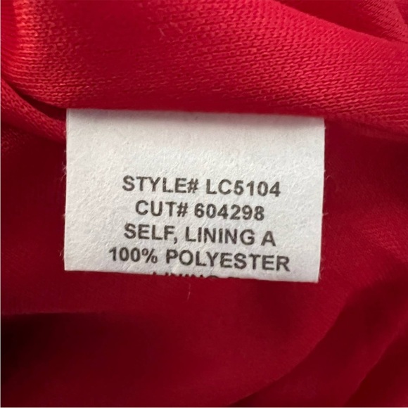 Eva Franco Anka Dress in Red Strapless Tulip Hem Evening Wear Size 6 NWT - Picture 10 of 11